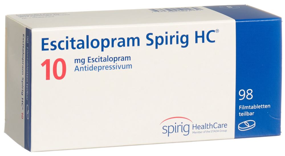 ESCITALOPRAM Spirig HC cpr pellic 10 mg 98 pce