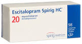 Escitalopram Spirig HC 20 mg, Filmtabletten