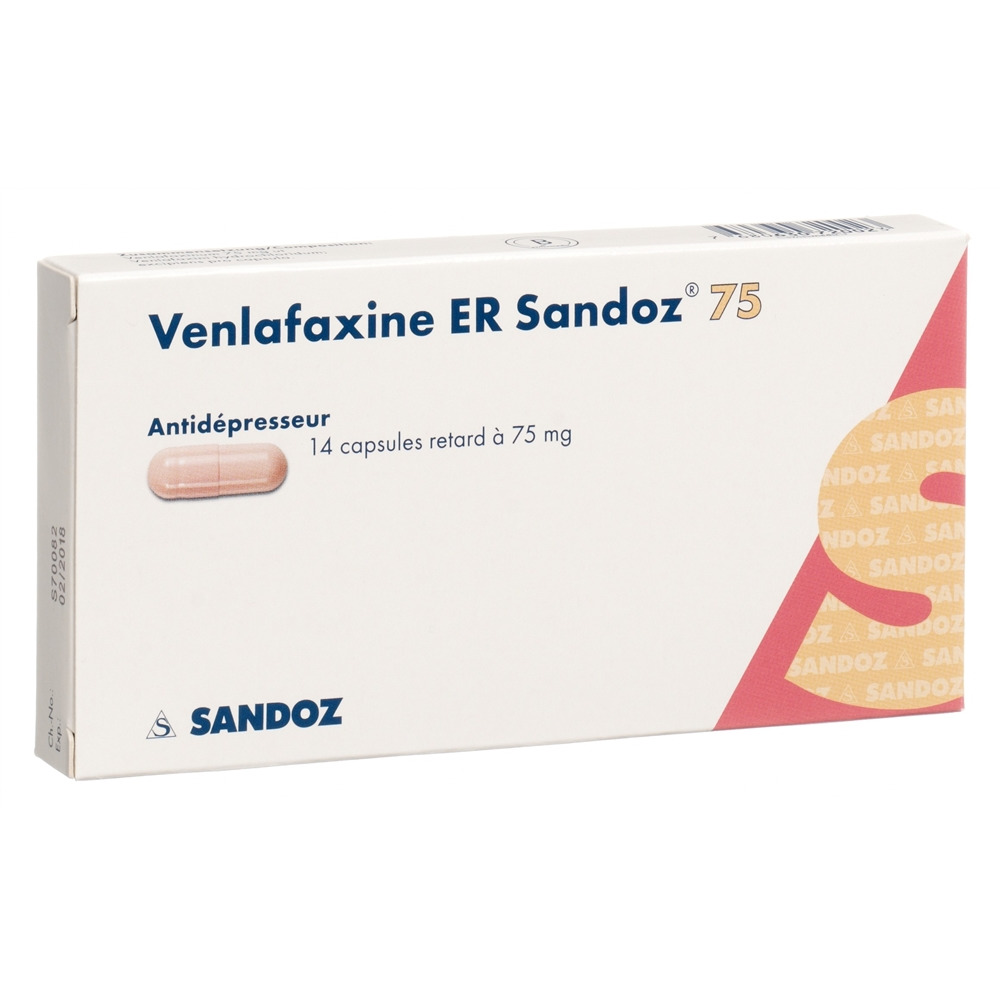 VENLAFAXINE ER Sandoz caps ret 75 mg 14 pce