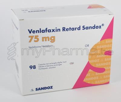 VENLAFAXINE ER Sandoz caps ret 75 mg 14 pce