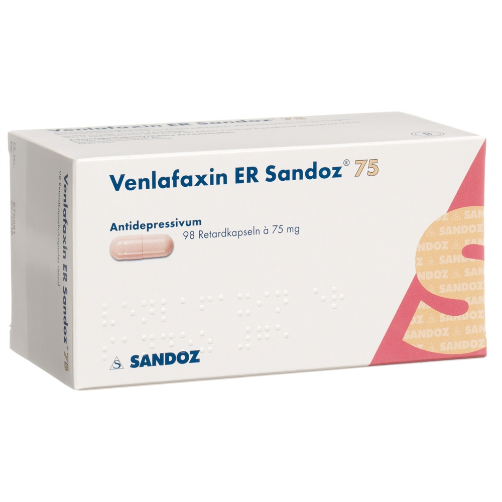 VENLAFAXINE ER Sandoz caps ret 75 mg 98 pce
