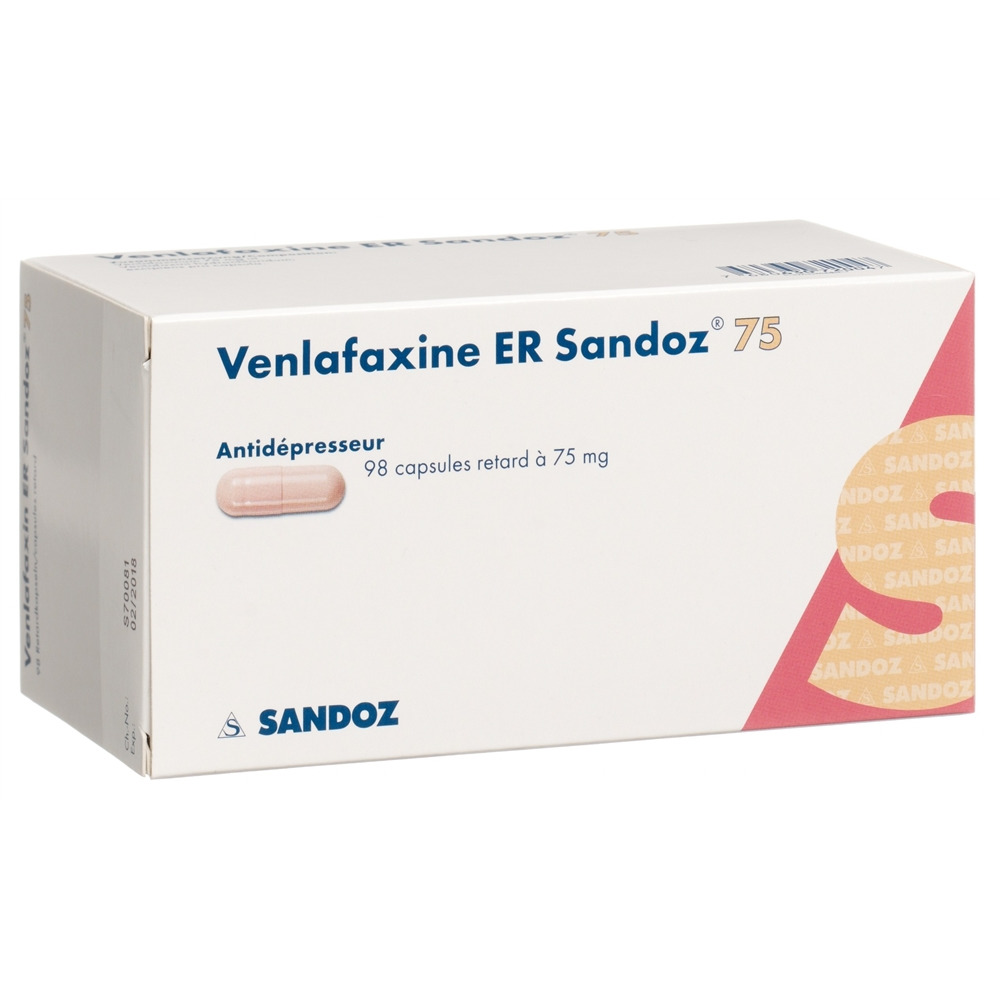 VENLAFAXINE ER Sandoz caps ret 75 mg 98 pce