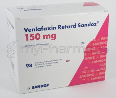 VENLAFAXINE ER Sandoz caps ret 150 mg 14 pce