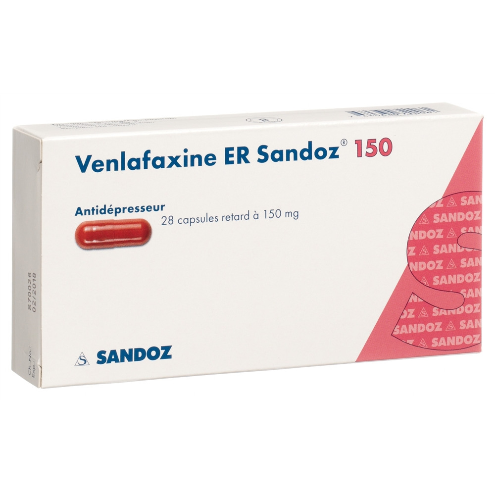 VENLAFAXINE ER Sandoz caps ret 150 mg 28 pce