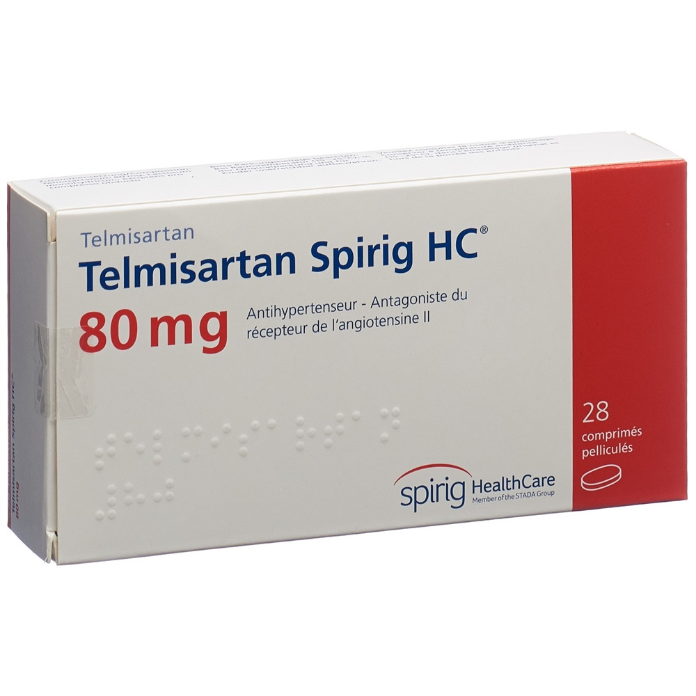 TELMISARTAN Spirig HC cpr pell 80 mg 28 pce