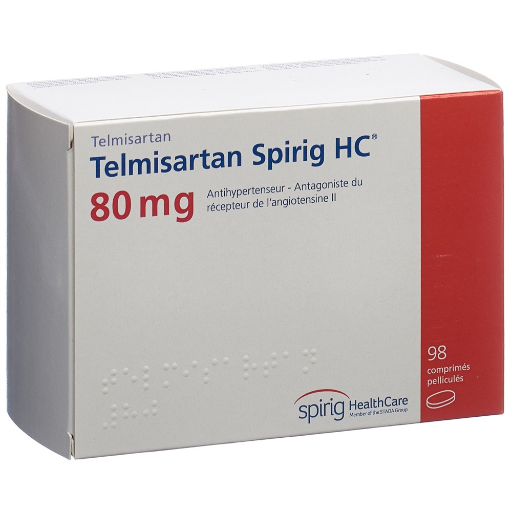 TELMISARTAN Spirig HC cpr pell 80 mg 98 pce