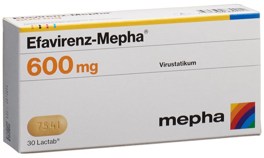 Efavirenz-Mepha 600 mg, Filmtabletten