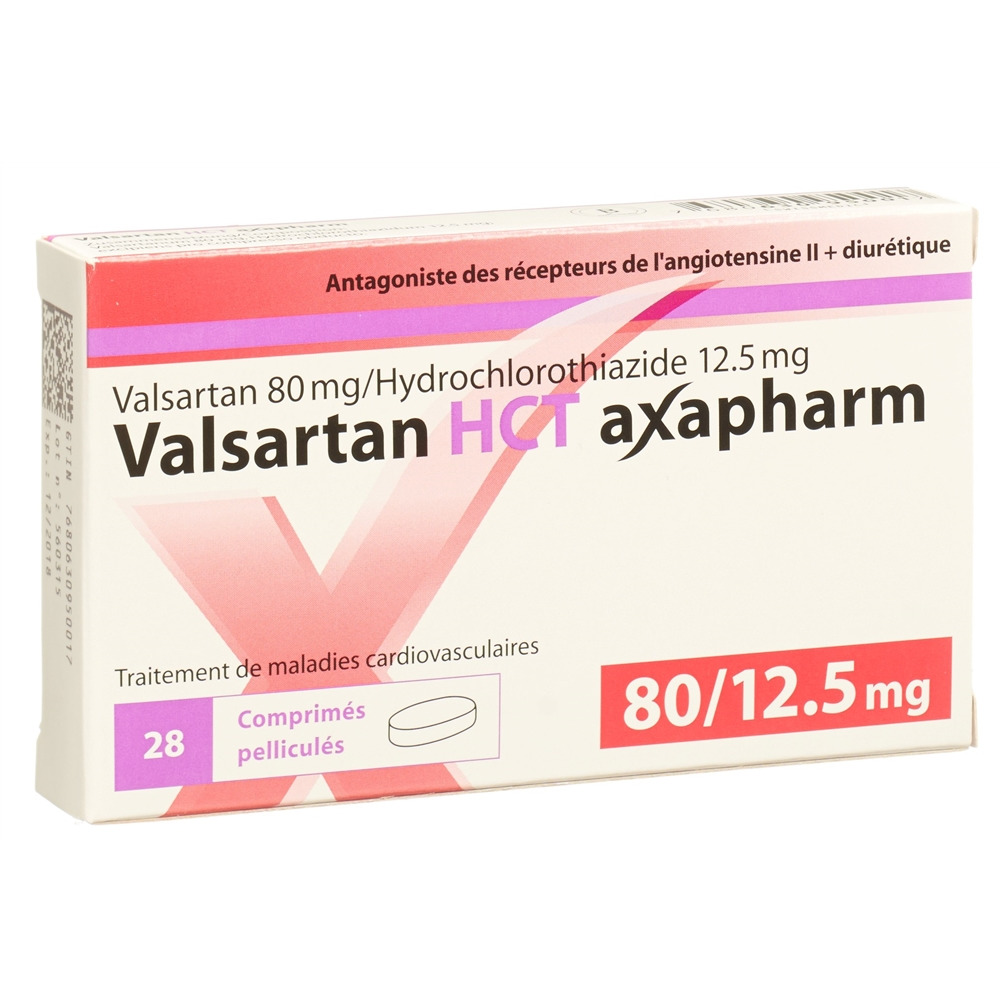 VALSARTAN HCT axapharm 80/12.5 mg 28 pce