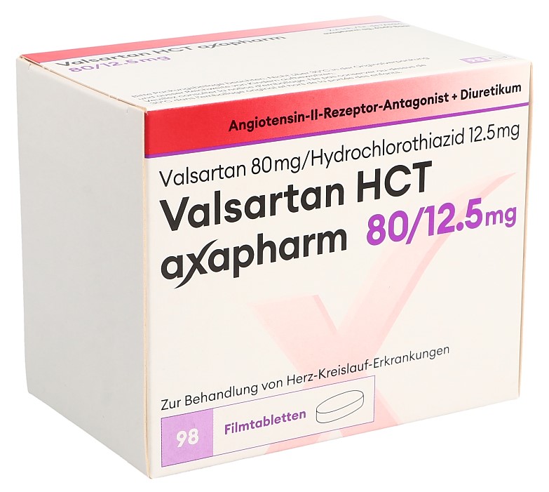 VALSARTAN HCT axapharm 80/12.5 mg 98 pce