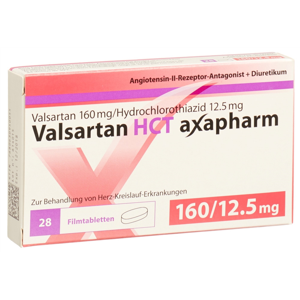 VALSARTAN HCT axapharm 160/12.5 mg 28 pce