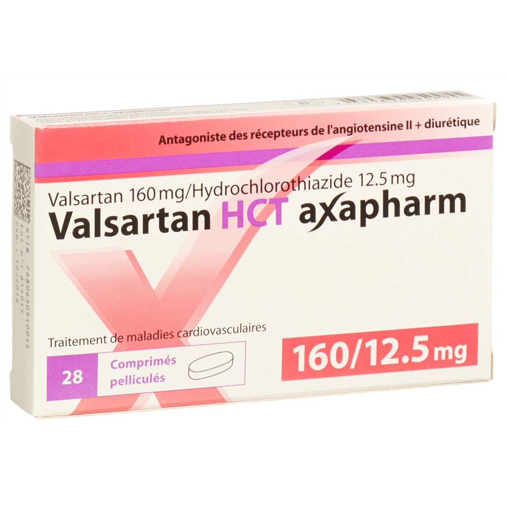 VALSARTAN HCT axapharm 160/12.5 mg 28 pce