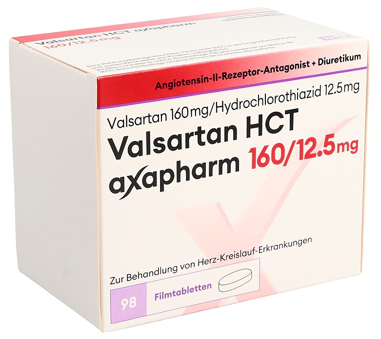VALSARTAN HCT axapharm 160/12.5 mg 98 pce