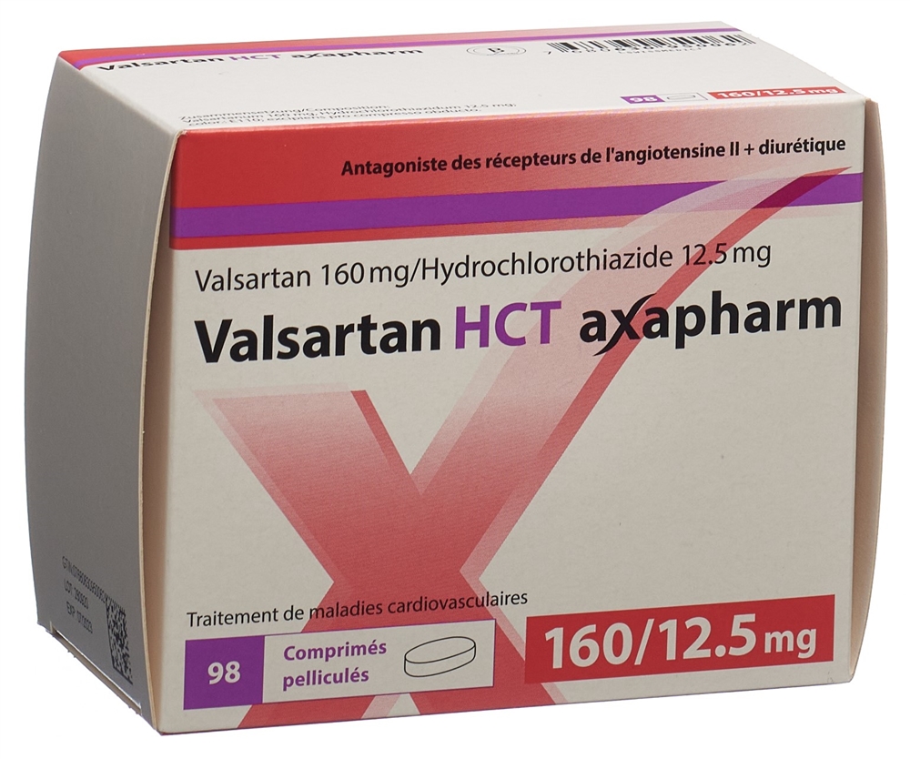 VALSARTAN HCT axapharm 160/12.5 mg 98 pce