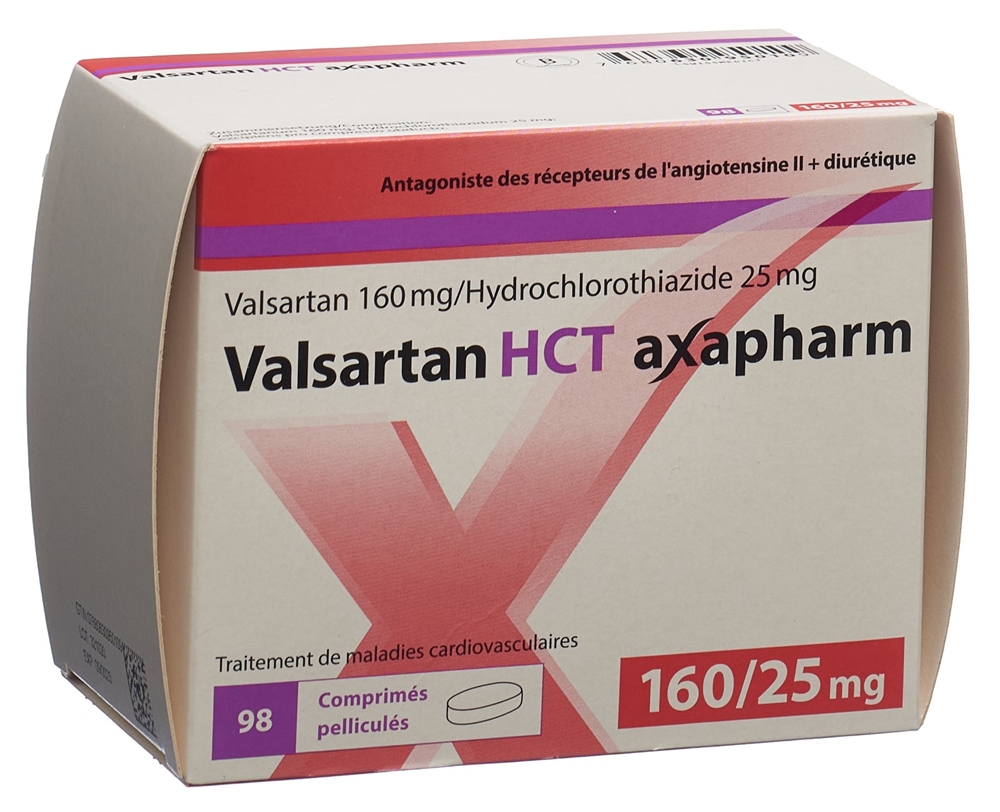 Valsartan HCT axapharm 160/25 mg, Filmtabletten
