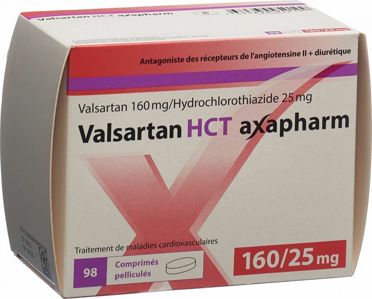 Valsartan HCT axapharm 160/25 mg, Filmtabletten