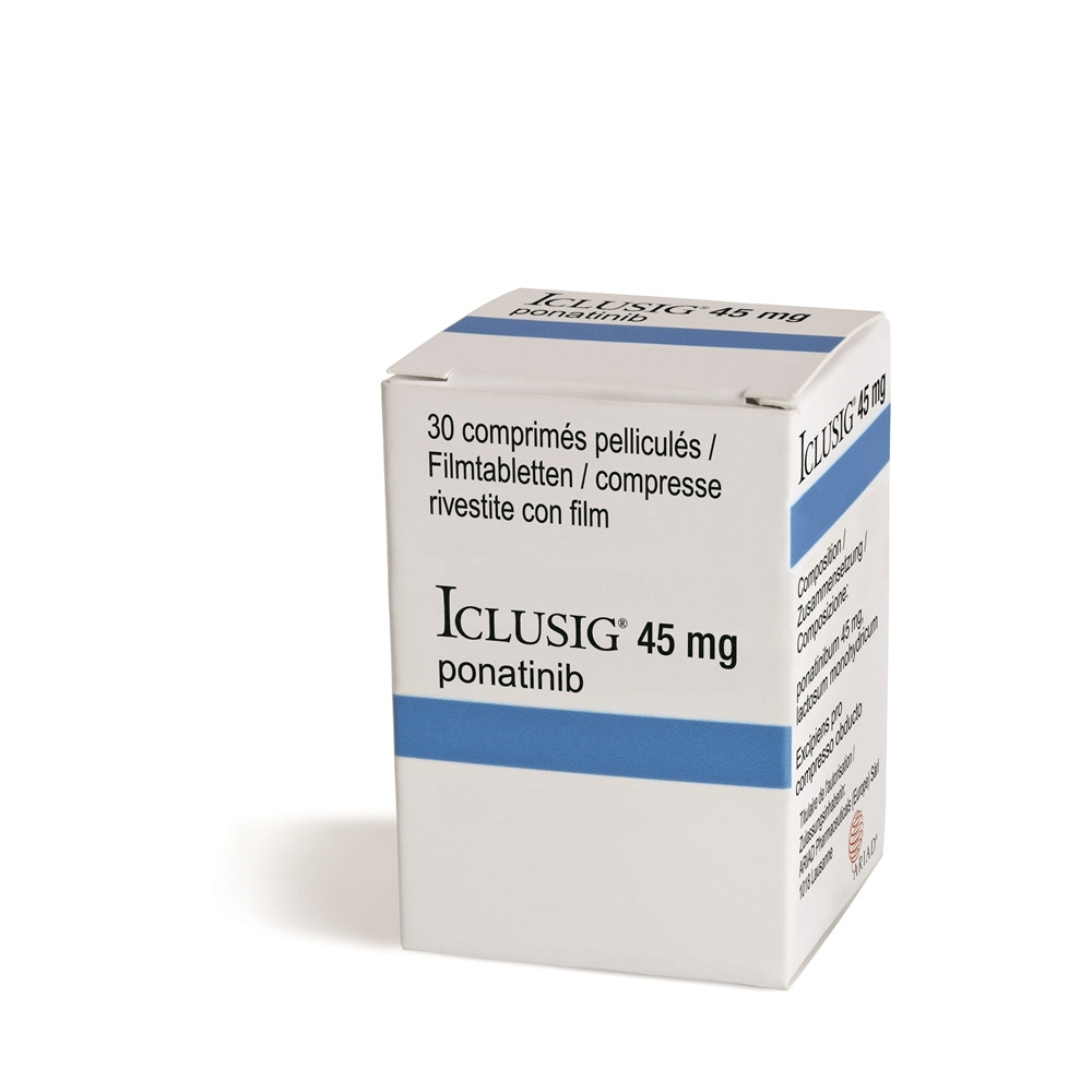 ICLUSIG cpr pell 45 mg bte 30 pce