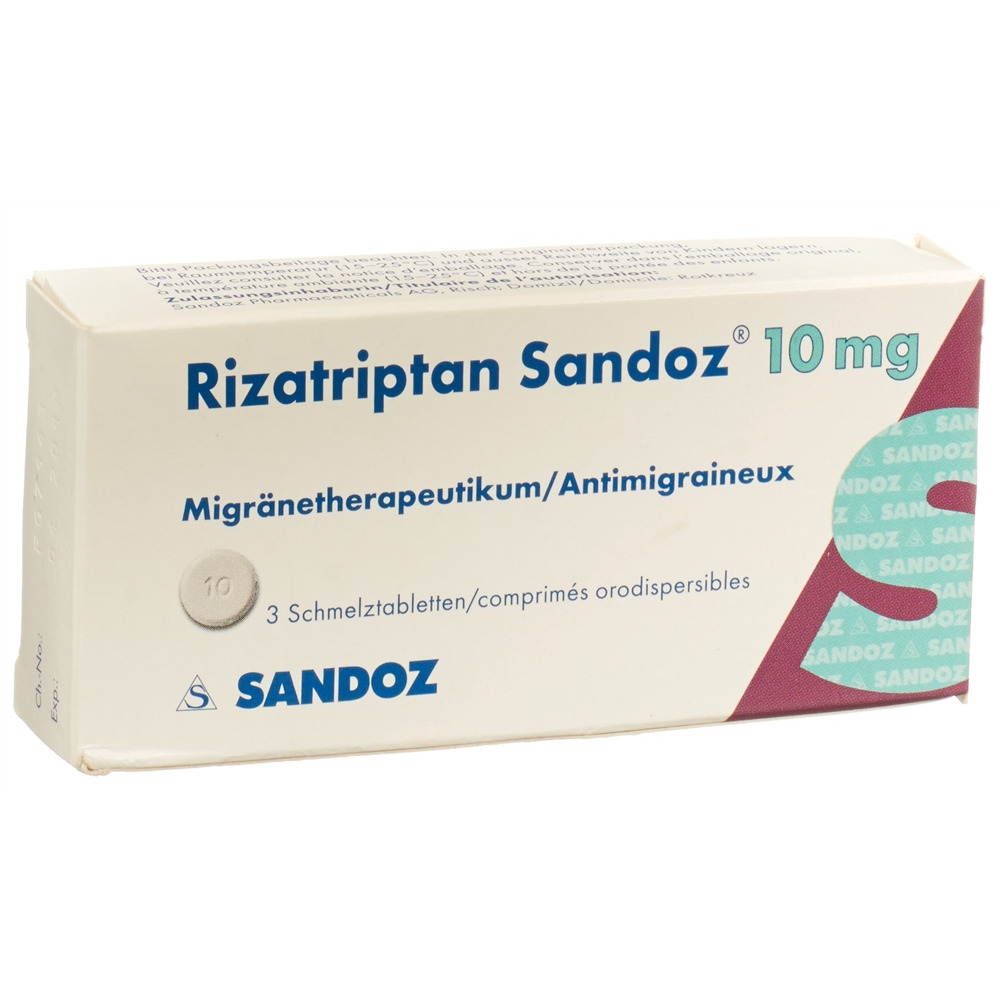 RIZATRIPTAN Sandoz cpr orodisp 10 mg 3 pce