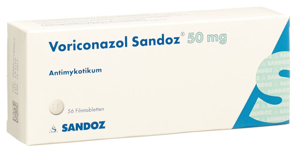 VORICONAZOLE Sandoz cpr pell 50 mg 56 pce
