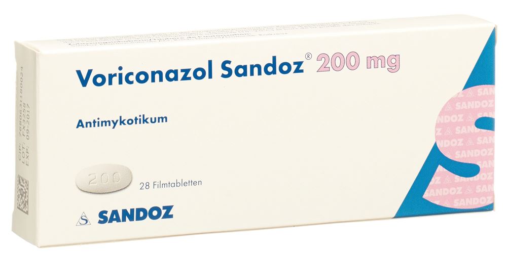 VORICONAZOLE Sandoz cpr pell 200 mg 28 pce