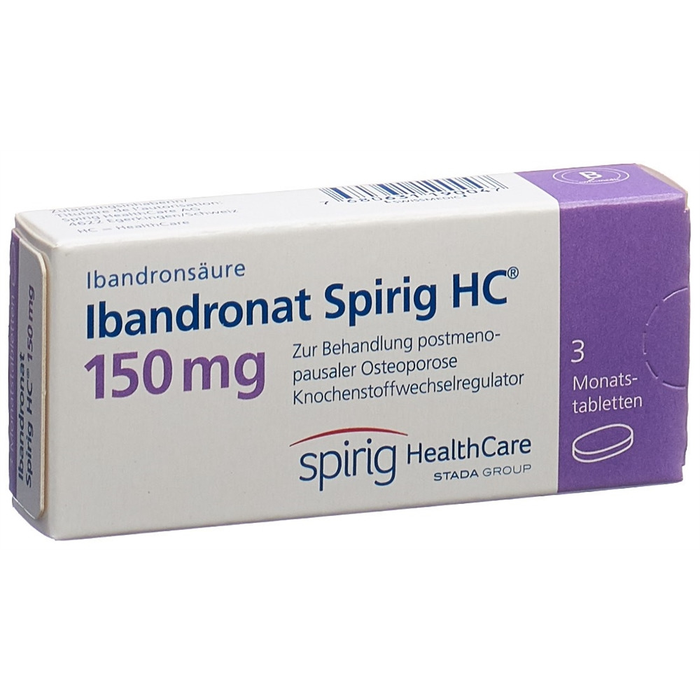 IBANDRONATE Spirig HC 150 mg compr mensuels 3 pce