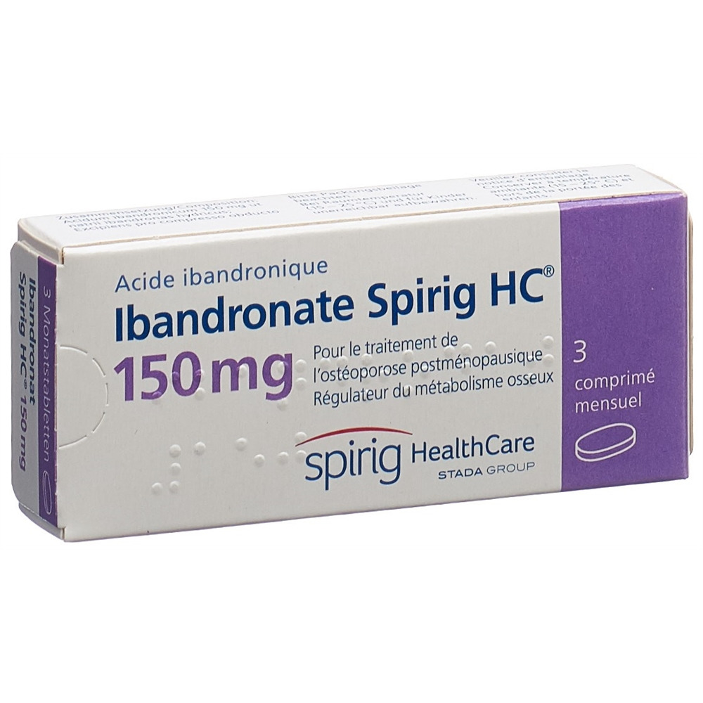 IBANDRONATE Spirig HC 150 mg compr mensuels 3 pce