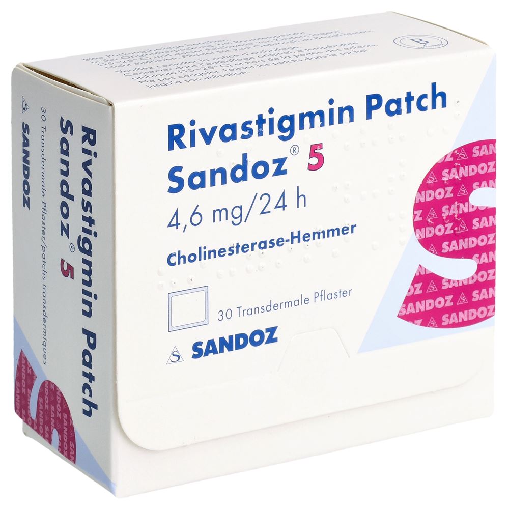RIVASTIGMIN Patch Sandoz 5 4.6 mg/24h 30 pce