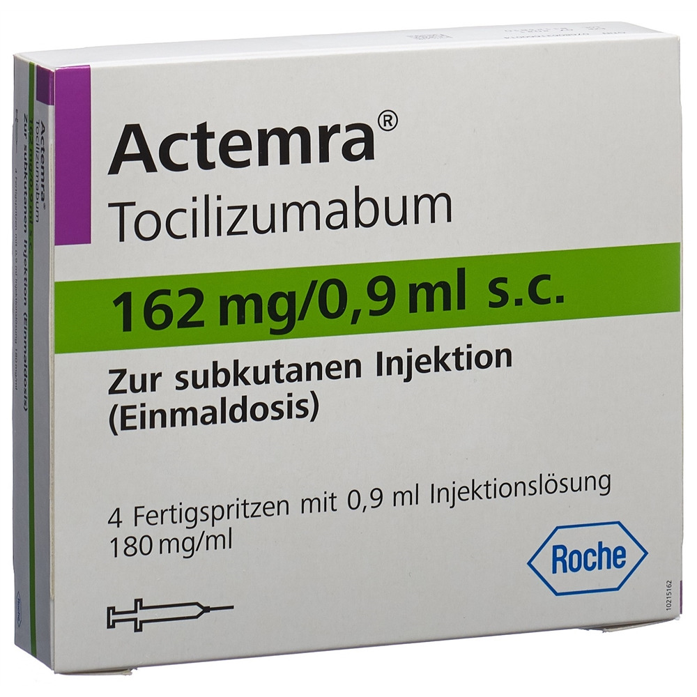 ACTEMRA sol inj 162 mg/0.9 ml ser pré 4 pce