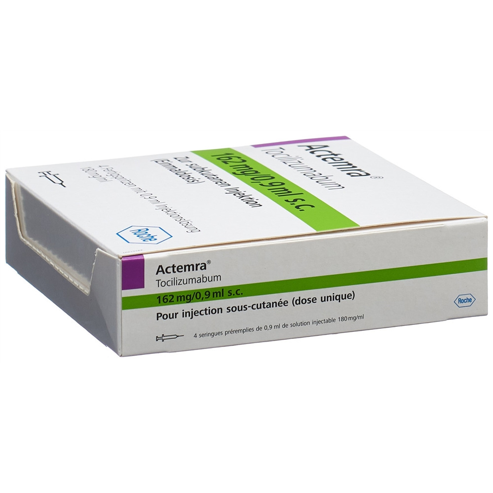 ACTEMRA sol inj 162 mg/0.9 ml ser pré 4 pce