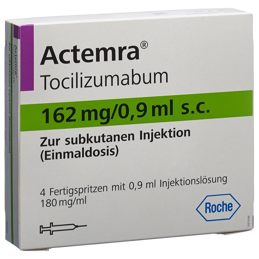 Actemra 162 mg/0.9 ml, Injektionslösung zur subkutanen Anwendung