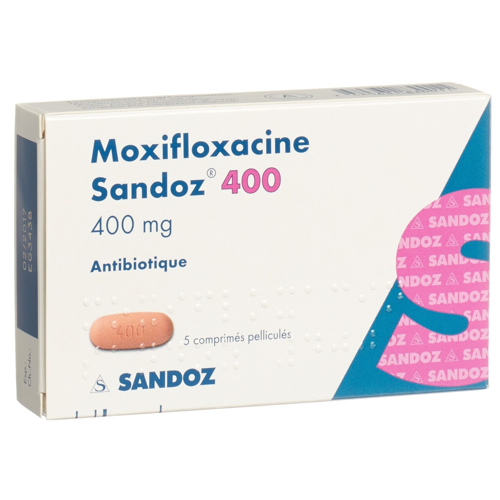 MOXIFLOXACINE Sandoz 400 mg 5 pce