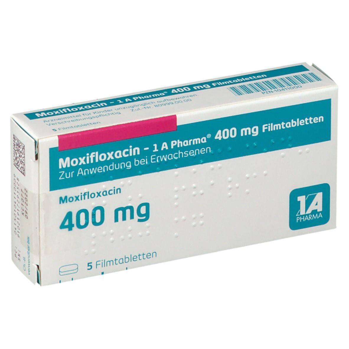 Moxifloxacin Sandoz 400, Filmtabletten