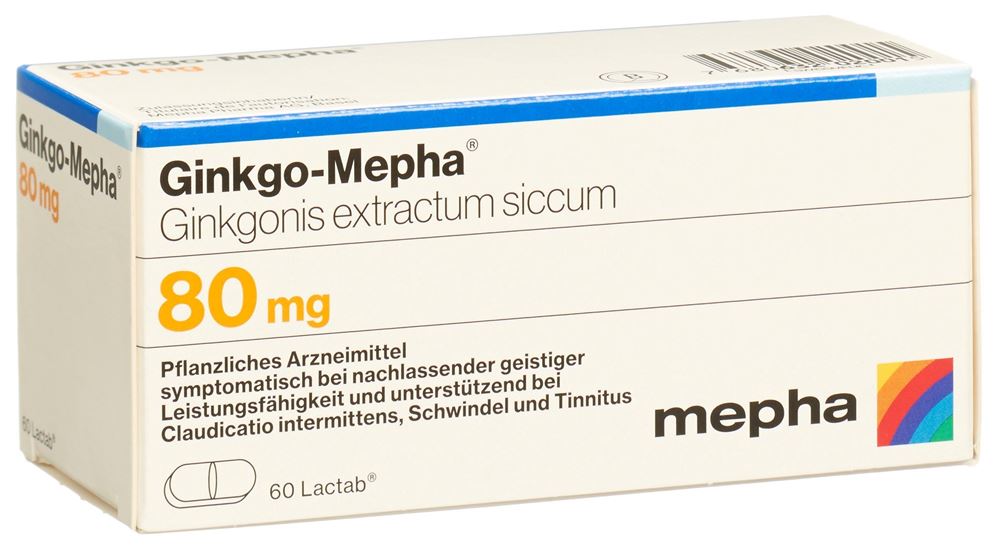 Ginkgo-Mepha 80 mg, Filmtabletten