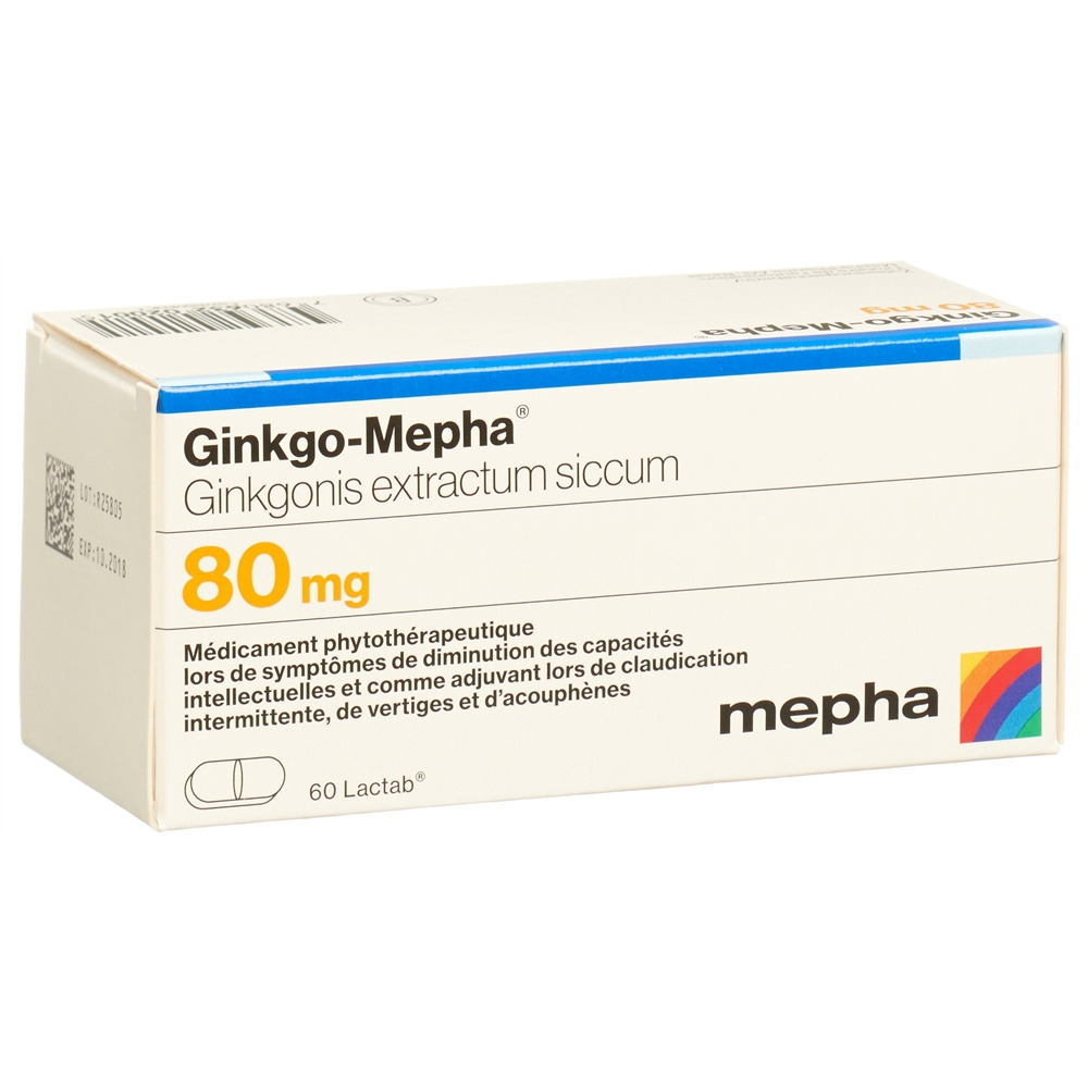 Ginkgo-Mepha 80 mg, Filmtabletten