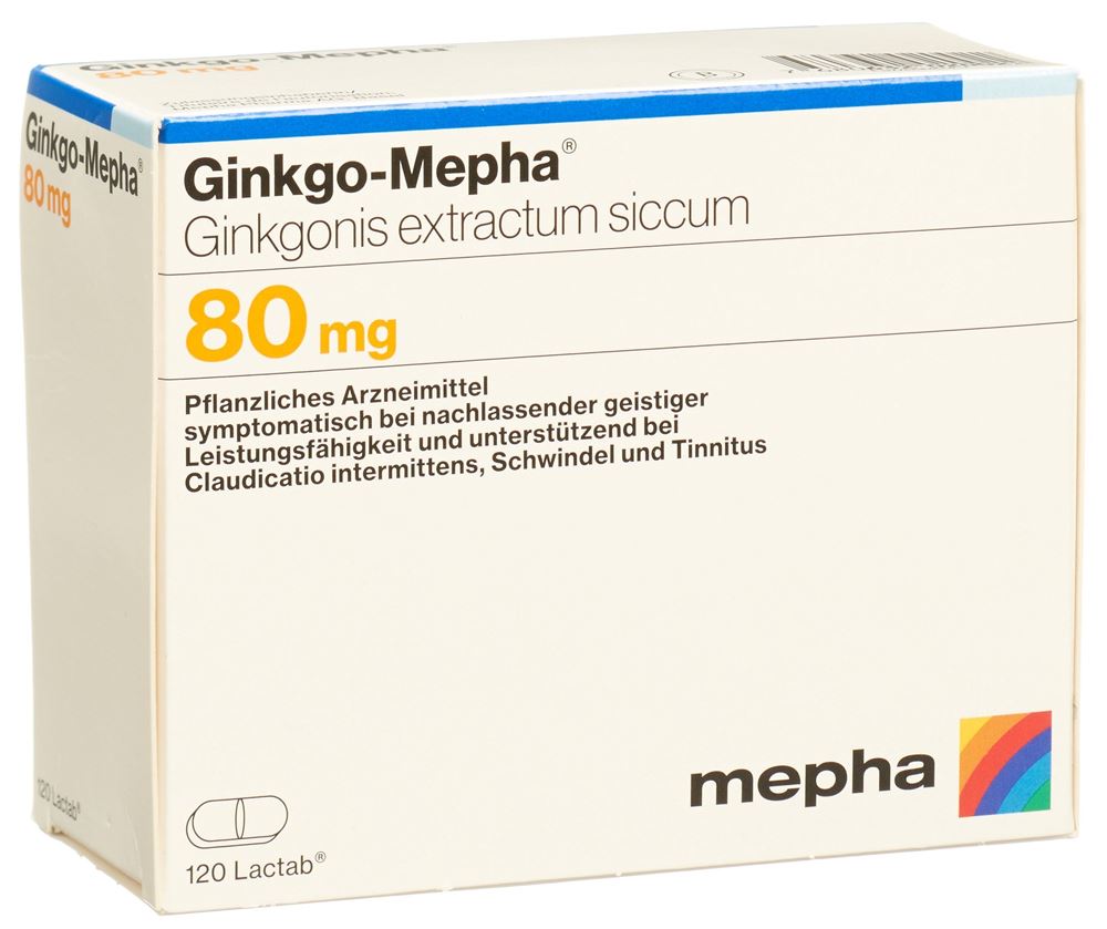 Ginkgo-Mepha 80 mg, Filmtabletten