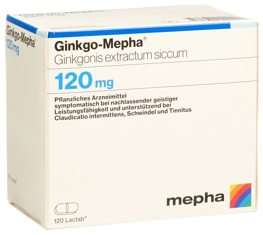 GINKGO Mepha cpr pell 120 mg 120 pce