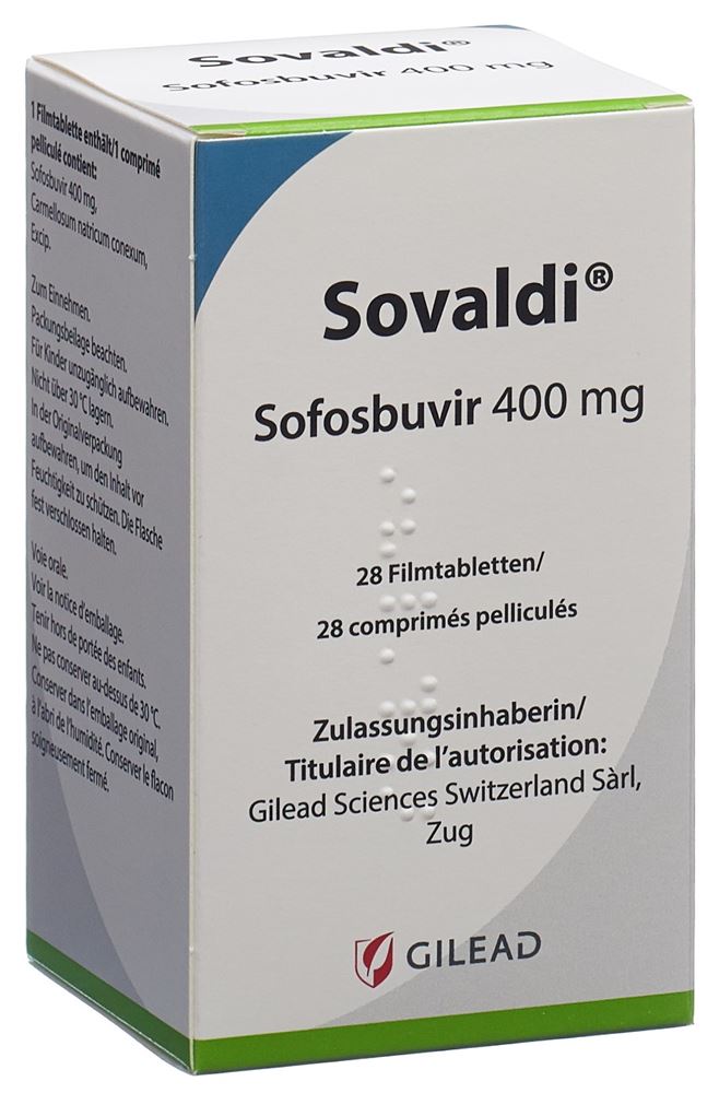 Sovaldi 400 mg, Filmtabletten