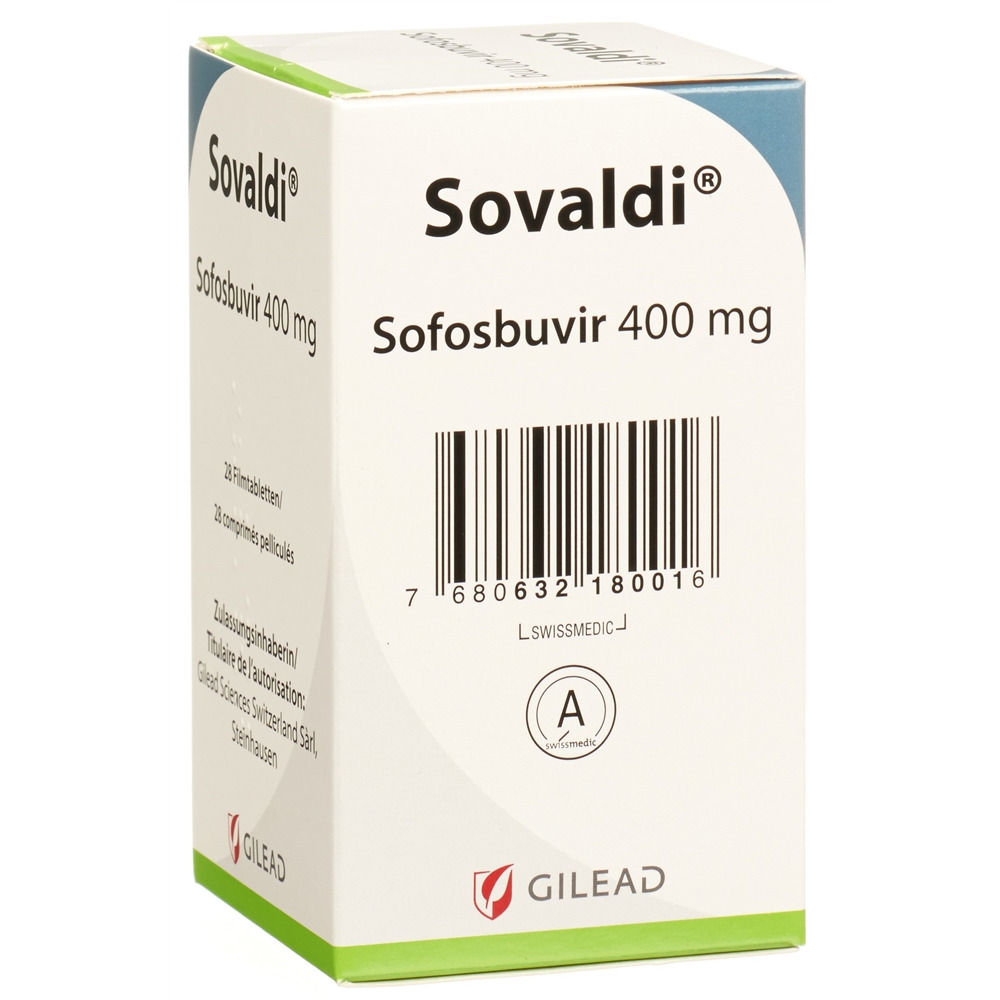 Sovaldi 400 mg, Filmtabletten