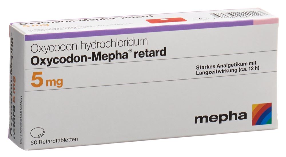 Oxycodon-Mepha retard 5 mg, Retardtabletten