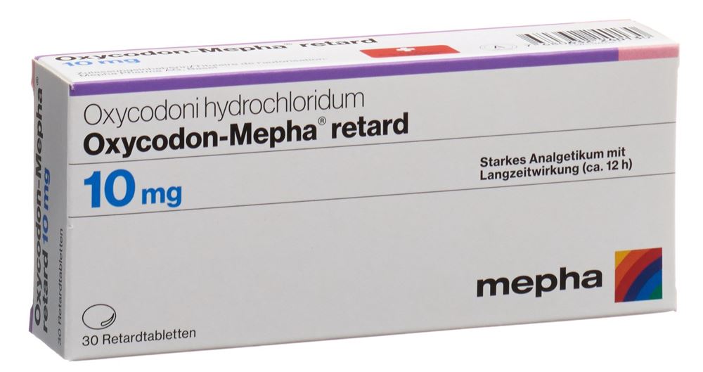 Oxycodon-Mepha retard 10 mg, Retardtabletten