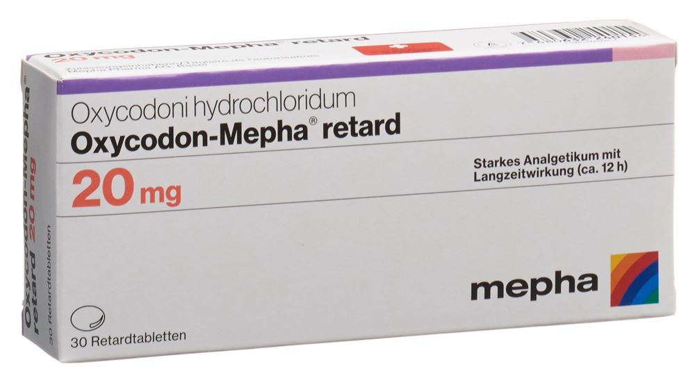 OXYCODON Mepha cpr ret 20 mg 30 pce