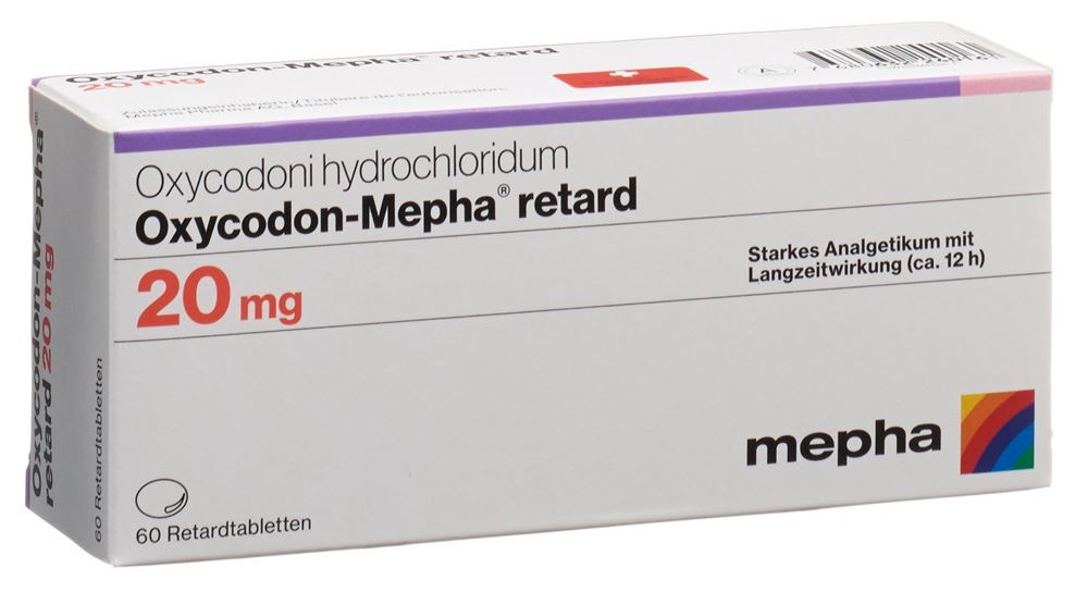 OXYCODON Mepha cpr ret 20 mg 60 pce
