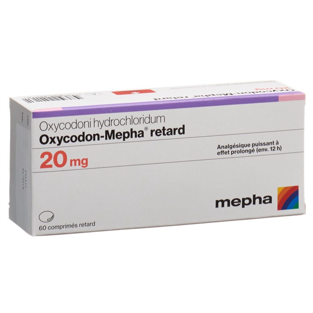 OXYCODON Mepha cpr ret 20 mg 60 pce