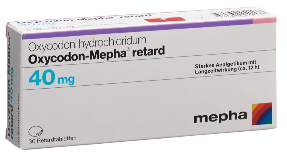 Oxycodon-Mepha retard 40 mg, Retardtabletten