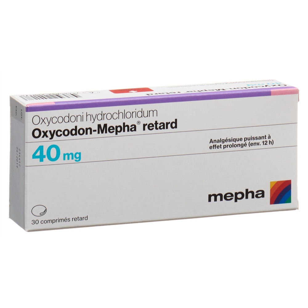Oxycodon-Mepha retard 40 mg, Retardtabletten