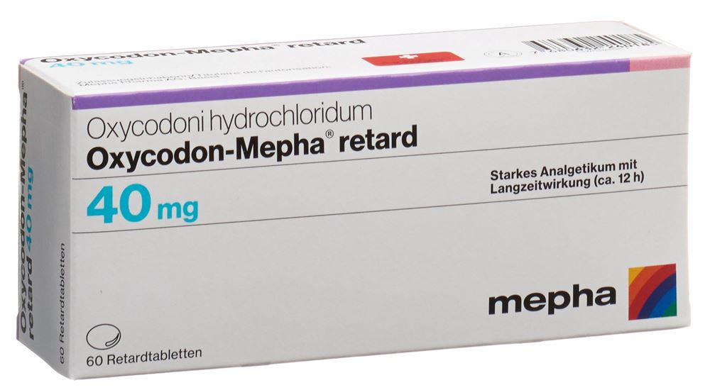 Oxycodon-Mepha retard 40 mg, Retardtabletten