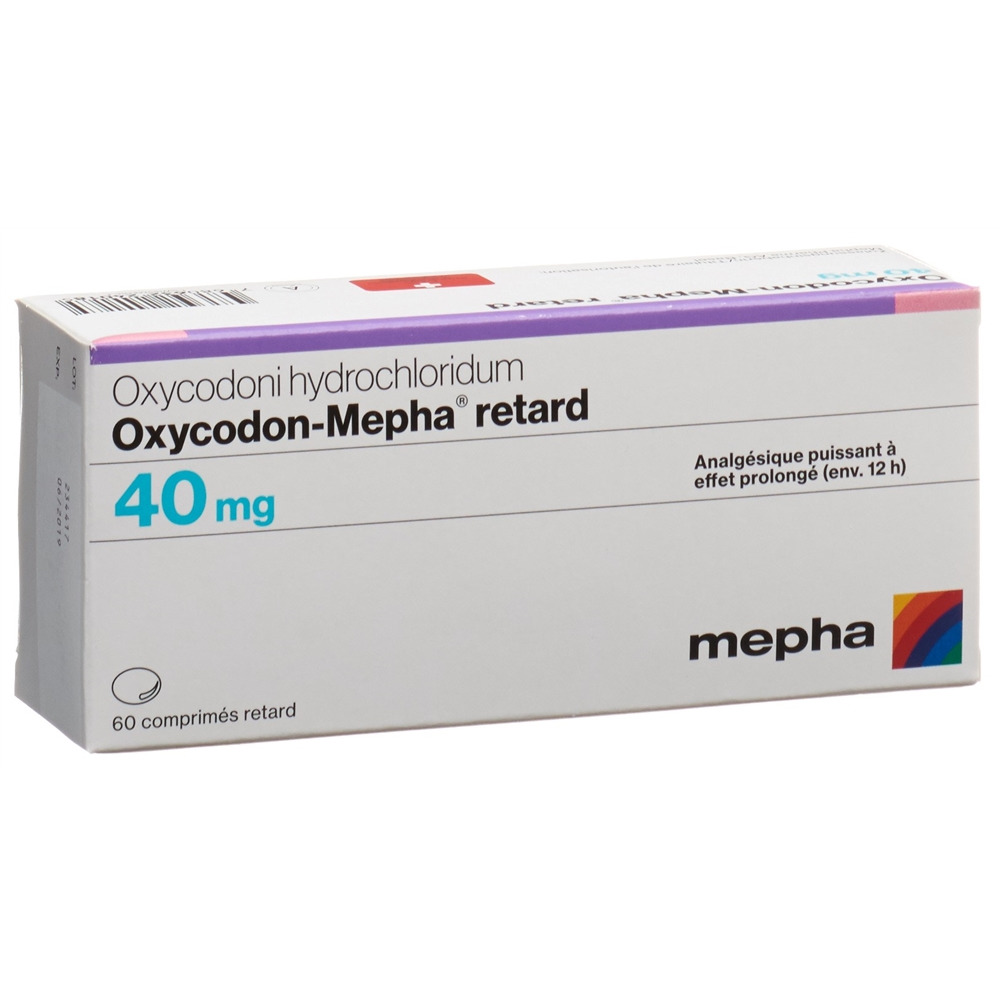 Oxycodon-Mepha retard 40 mg, Retardtabletten