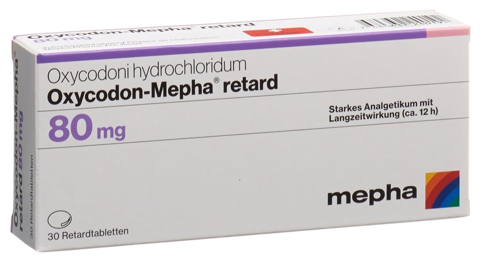 OXYCODON Mepha cpr ret 80 mg 30 pce