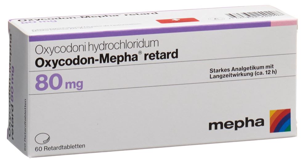 OXYCODON Mepha cpr ret 80 mg 60 pce