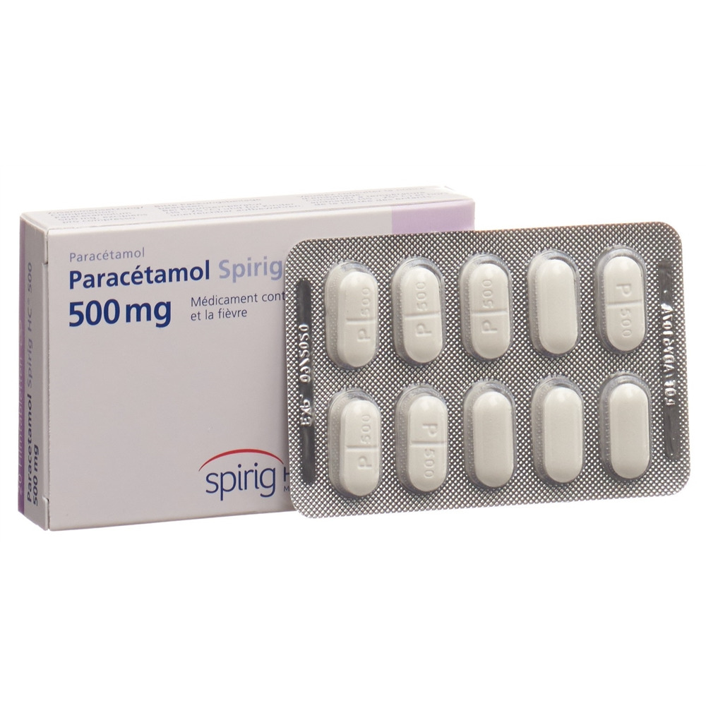 Paracetamol Spirig HC 500 mg, Filmtabletten