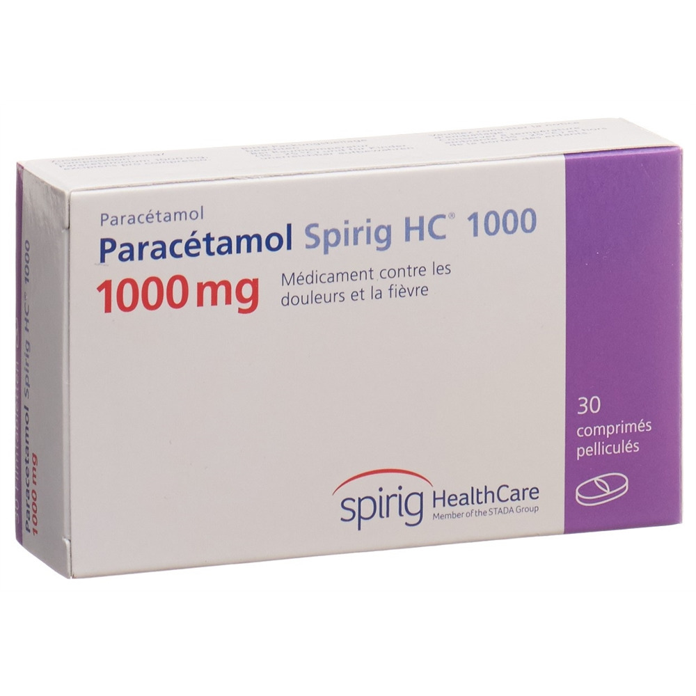 PARACETAMOL Spirig HC cpr pell 1000 mg 30 pce